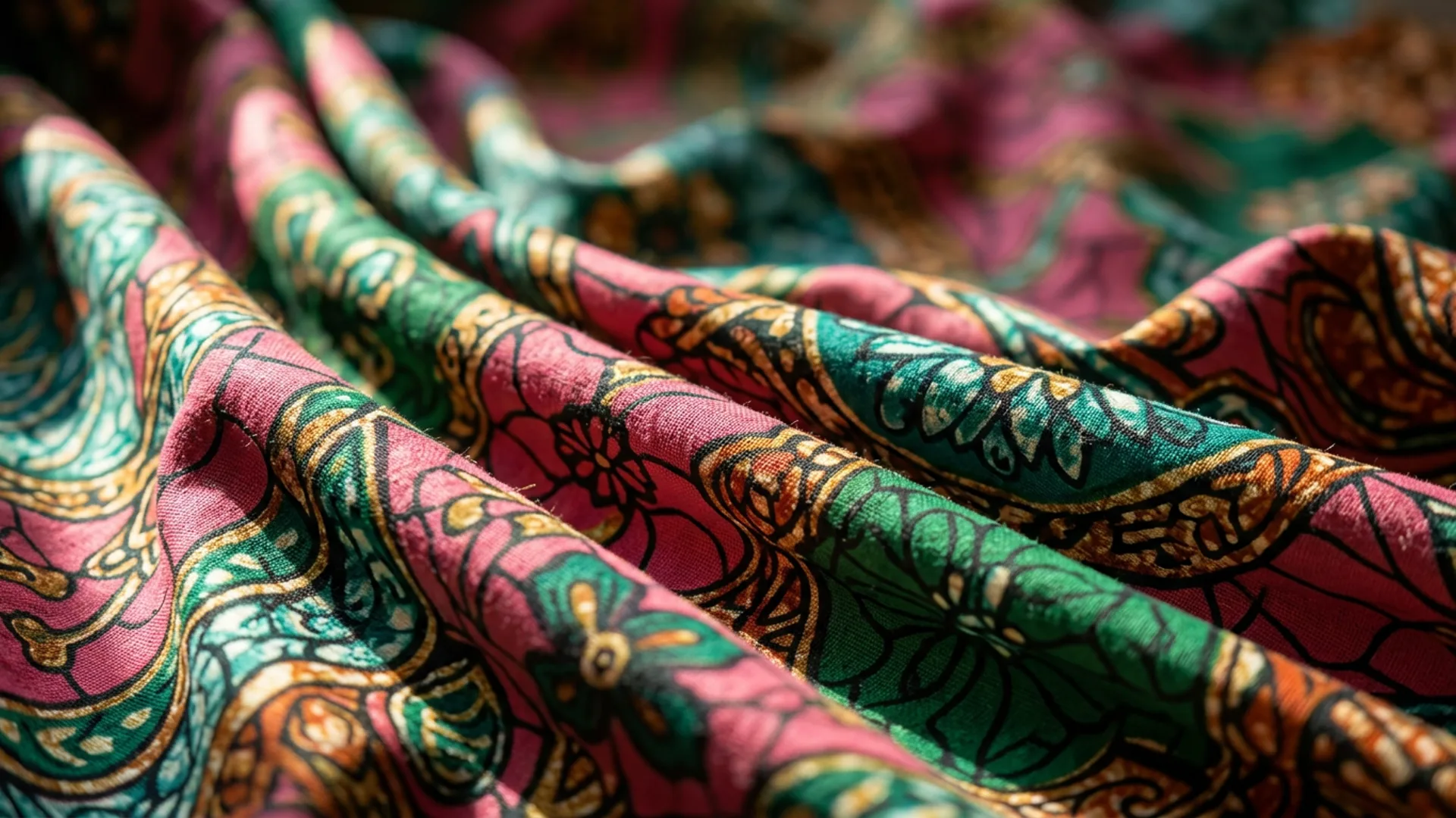 Ankara and lace fabric selection